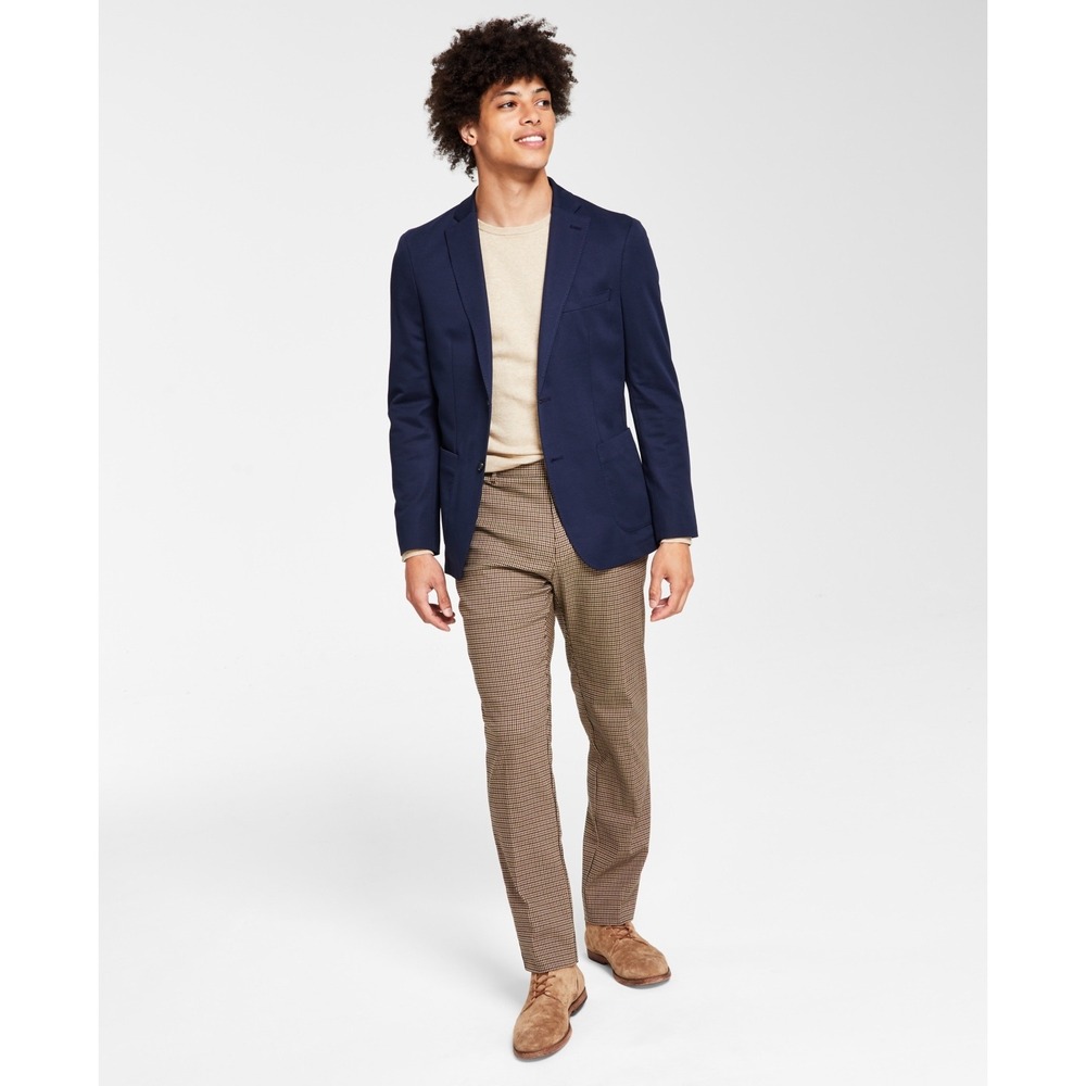 Bar III Mens Navy Slim Fit‎ Suit Separate Two-Button Blazer Size 36R